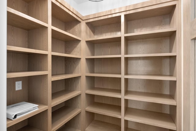 view of storage area