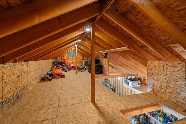 view of attic