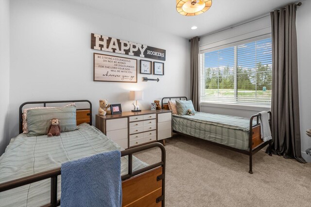 bedroom with carpet flooring