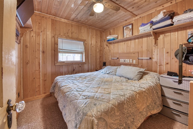308 S 4th St, Hamilton, MT 59840 - bedroom featuring wooden walls, baseboards, and wooden ceiling