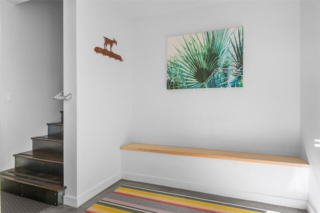 interior space with baseboards