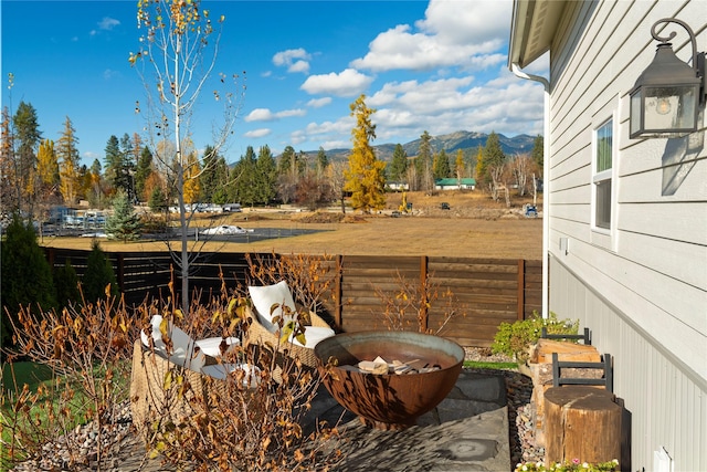 736 Cottonwood Ct, Whitefish, MT 59937 - view of yard featuring a mountain view