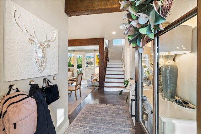 736 Cottonwood Ct, Whitefish, MT 59937 - foyer entrance with stairway