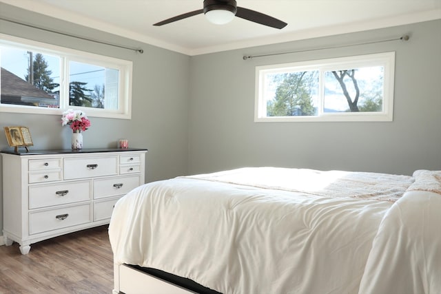 2060 Schilling St, Missoula, MT 59801 - bedroom featuring a ceiling fan and wood finished floors