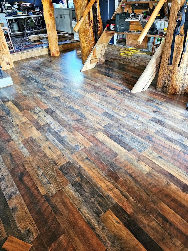 interior details featuring wood finished floors