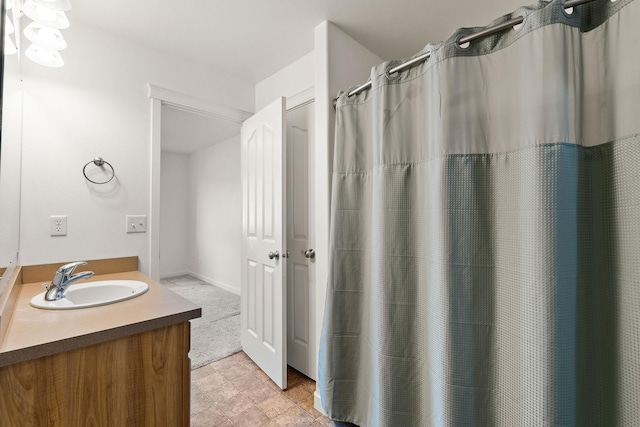 bathroom with vanity