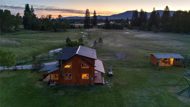 85 Martin Ln, Florence, MT 59833 - overview of rural landscape featuring a mountainous background