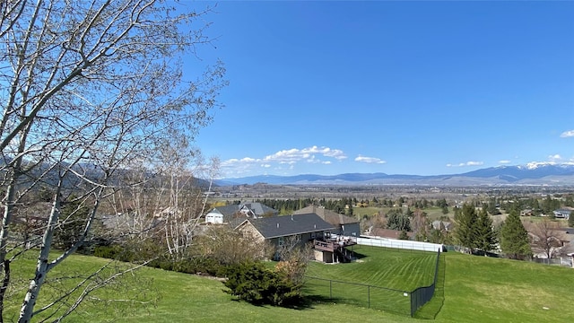view of mountain feature