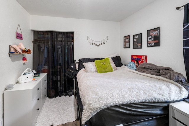 bedroom with a closet
