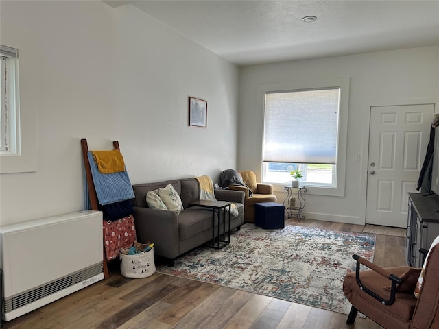 509 N 5th St, Hamilton, MT 59840 - living room with radiator and wood finished floors