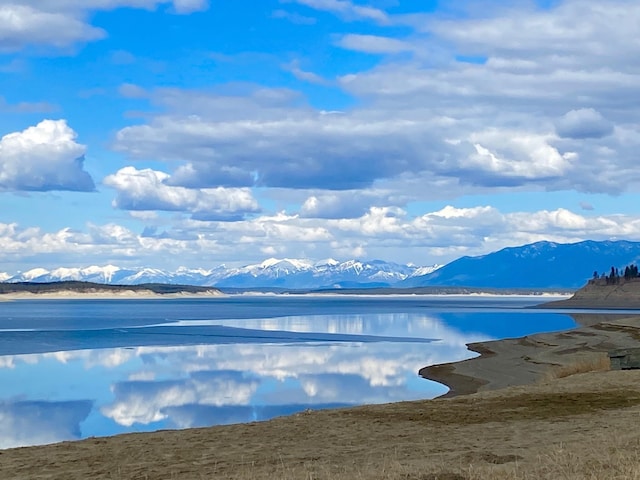 property view of water with a mountain view