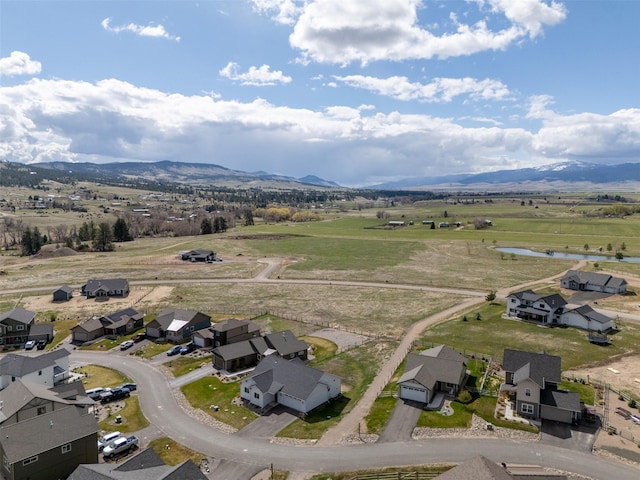 5498 Thimbleberry Loop, Helena, MT 59602 - drone / aerial view with a residential view and a mountain view