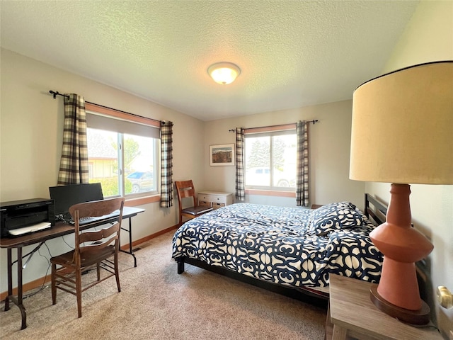 107 Crescent Lndg, Polson, MT 59860 - bedroom with baseboards, a textured ceiling, and carpet