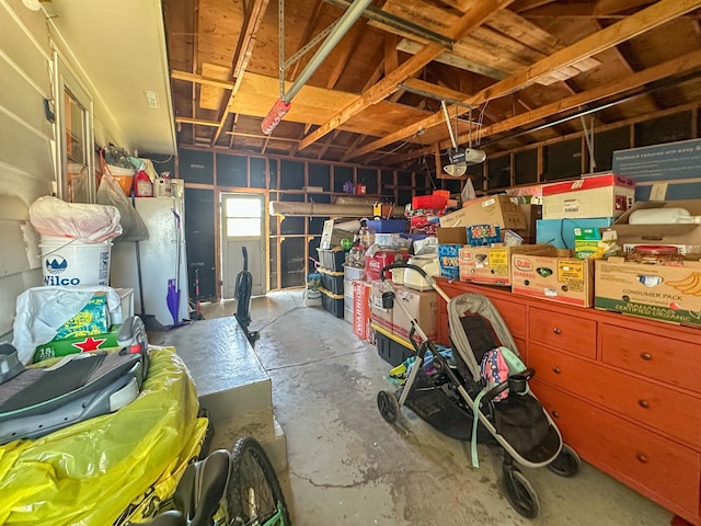 storage room featuring a garage