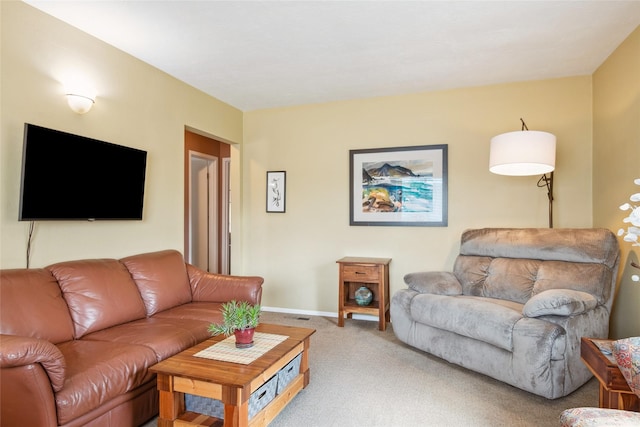 1702 Bancroft St, Missoula, MT 59801 - living room with baseboards and light colored carpet