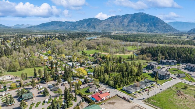 1020 3rd Ave E, Columbia Falls, MT 59912 - bird's eye view with a mountain view