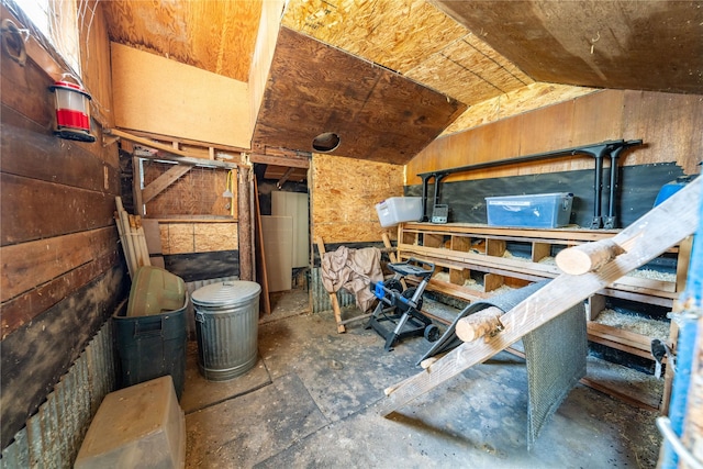 view of storage area