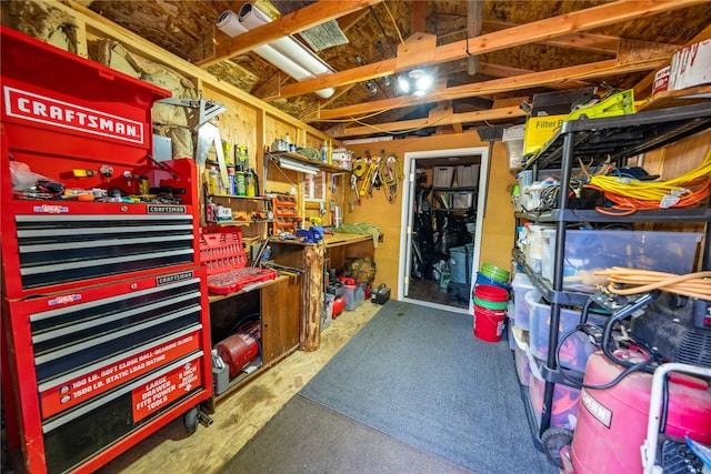 view of storage room