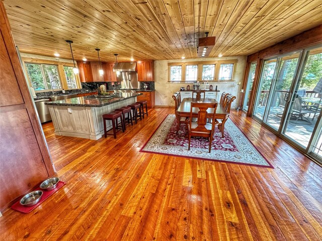 deck featuring central AC unit