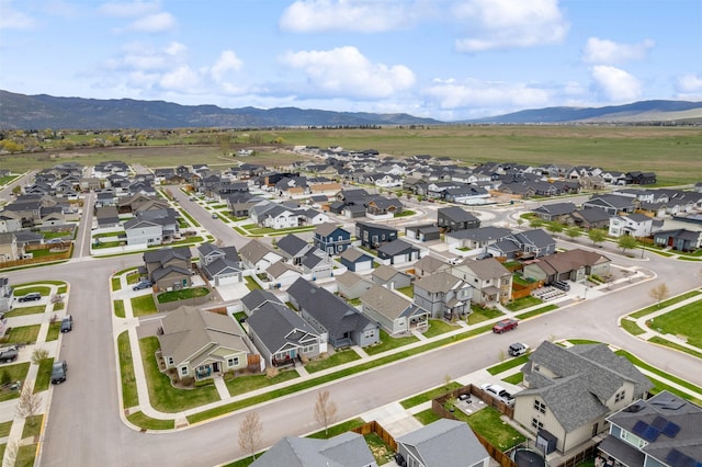 2421 Half Hitch Dr, Missoula, MT 59808 - bird's eye view with a mountain view and a residential view