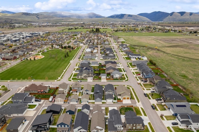2421 Half Hitch Dr, Missoula, MT 59808 - bird's eye view featuring a mountain view and a residential view