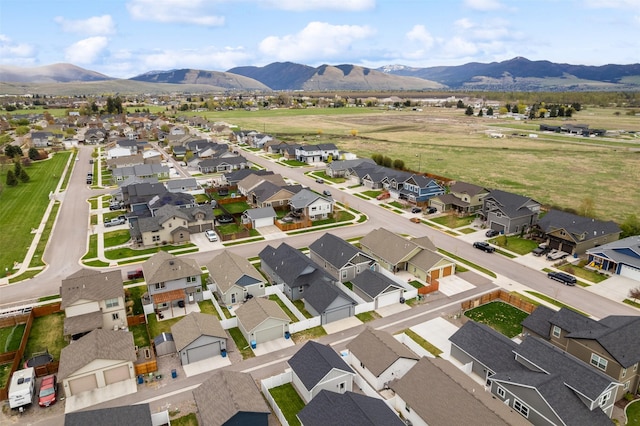 2421 Half Hitch Dr, Missoula, MT 59808 - bird's eye view with a mountain view and a residential view