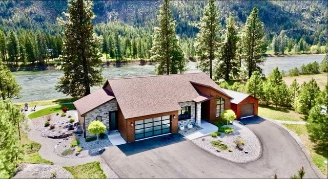 2 Mahonia Ct, Plains, MT 59859 - birds eye view of property featuring a water view and a forest view