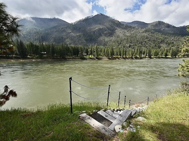 2 Mahonia Ct, Plains, MT 59859 - property view of water with a wooded view and a mountain view