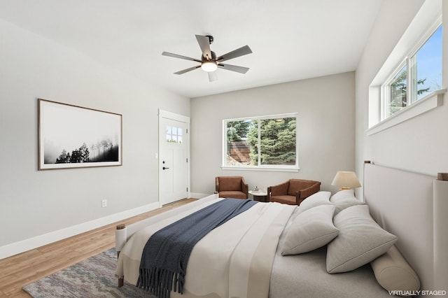 268 Landing Ln, Kalispell, MT 59901 - bedroom with multiple windows, wood finished floors, and baseboards