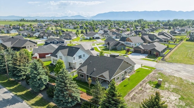 268 Landing Ln, Kalispell, MT 59901 - aerial view of residential area with mountains