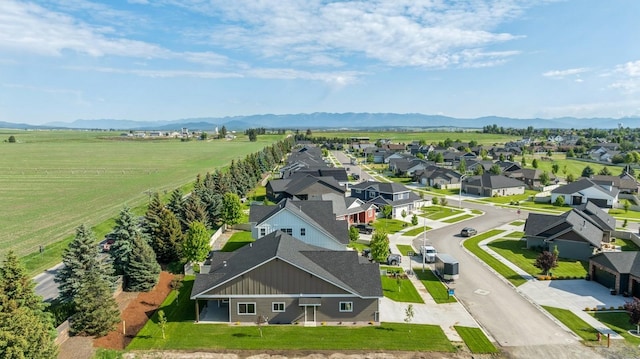 268 Landing Ln, Kalispell, MT 59901 - aerial view of residential area featuring a mountainous background