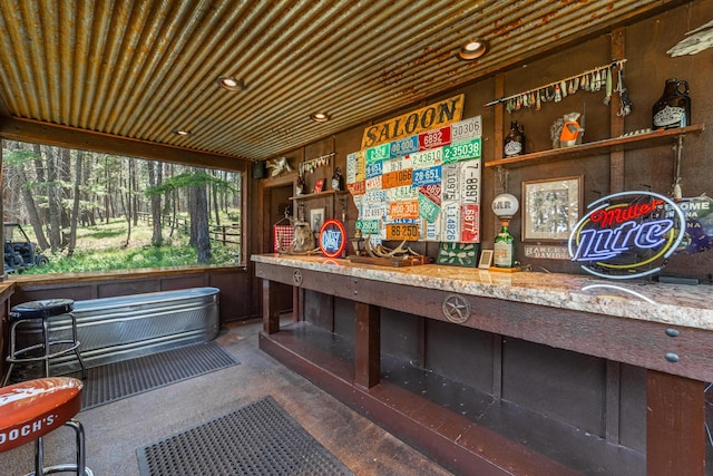 420 Deer Creek Rd, Lakeside, MT 59922 - miscellaneous room with recessed lighting and wood ceiling