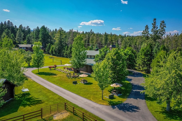 420 Deer Creek Rd, Lakeside, MT 59922 - bird's eye view of a heavily wooded area