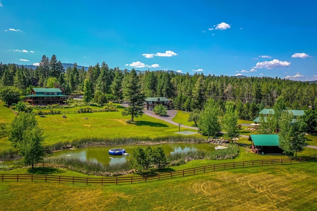 420 Deer Creek Rd, Lakeside, MT 59922 - view of community featuring a wooded view and a water and mountain view
