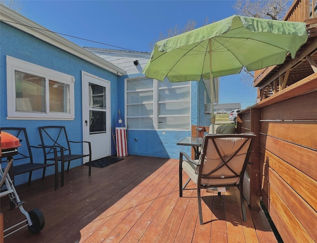 view of deck