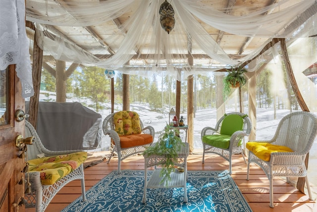 1441 Bonanza Dr, Sula, MT 59871 - view of sunroom / solarium