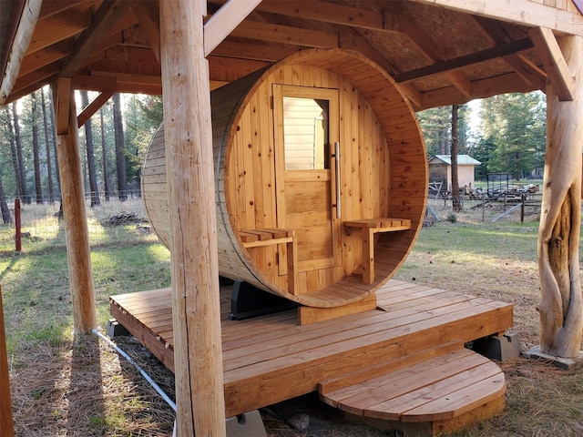 4056 Snow Fleury Ln, Lincoln, MT 59639 - view of wooden deck