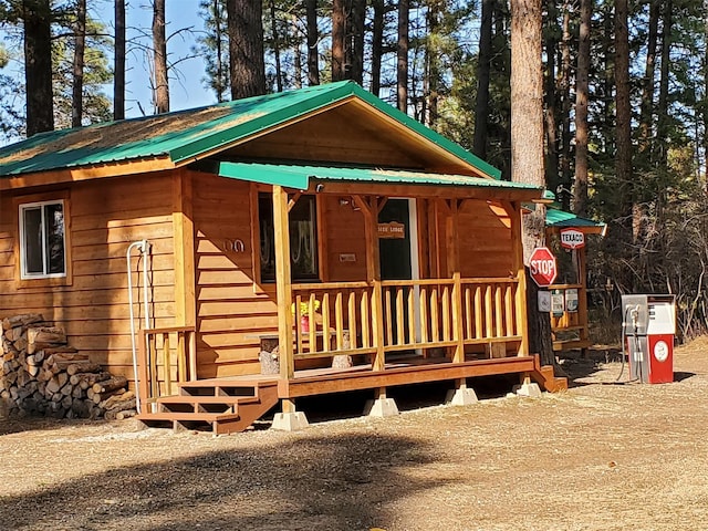 4056 Snow Fleury Ln, Lincoln, MT 59639 - view of outbuilding with covered porch