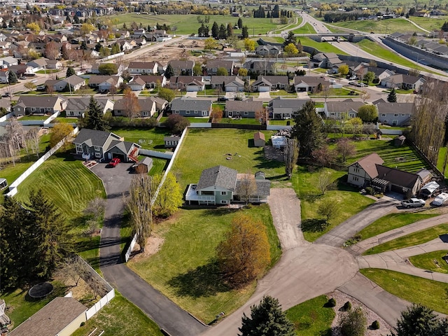 birds eye view of property featuring a residential view