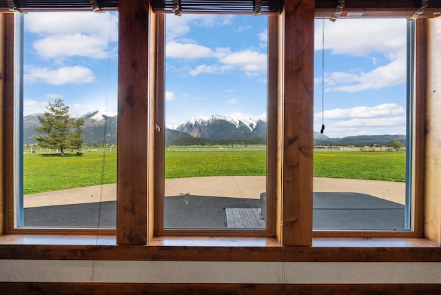 61574 Hillside Rd, Saint Ignatius, MT 59865 - doorway with a rural view and a mountain view