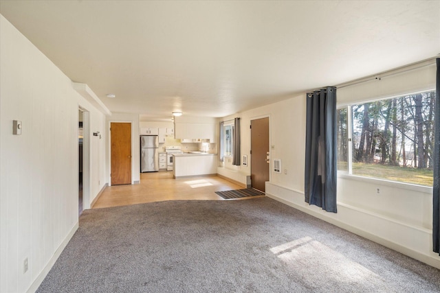 172 Holt Dr Unit A, B & C, Bigfork, MT 59911 - unfurnished living room with light carpet and baseboards