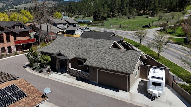 drone / aerial view