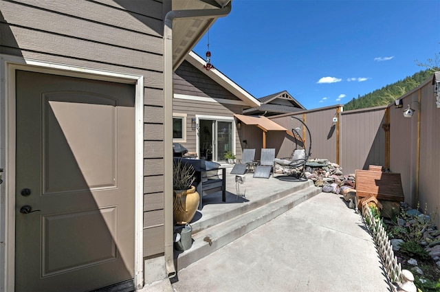 view of patio / terrace with a fenced backyard