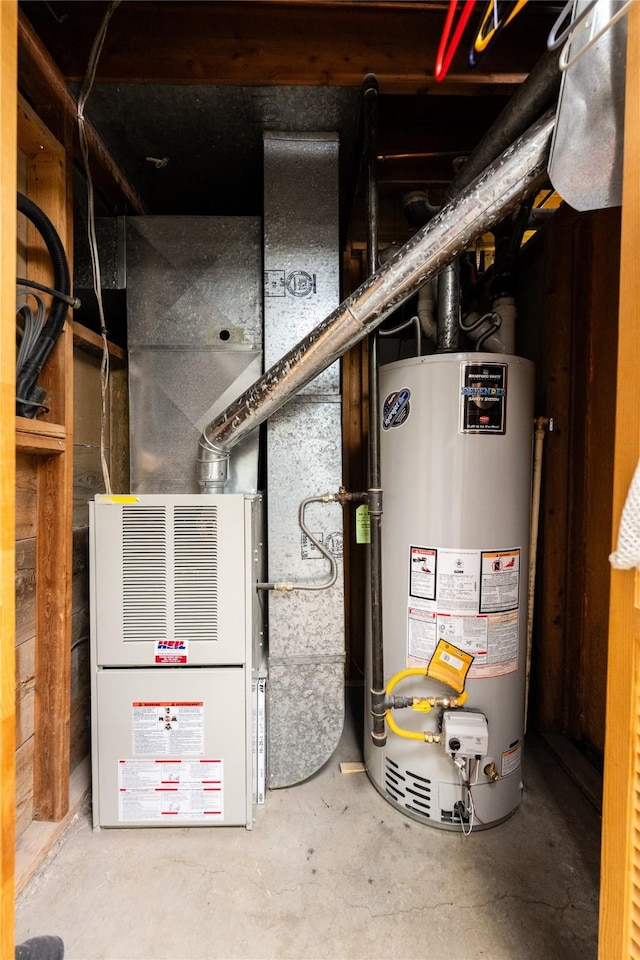 4420 7th Ave S, Great Falls, MT 59405 - utility room featuring water heater