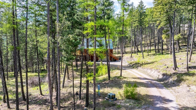 148 Muley Rd, Lakeside, MT 59922 - view of street featuring dirt driveway