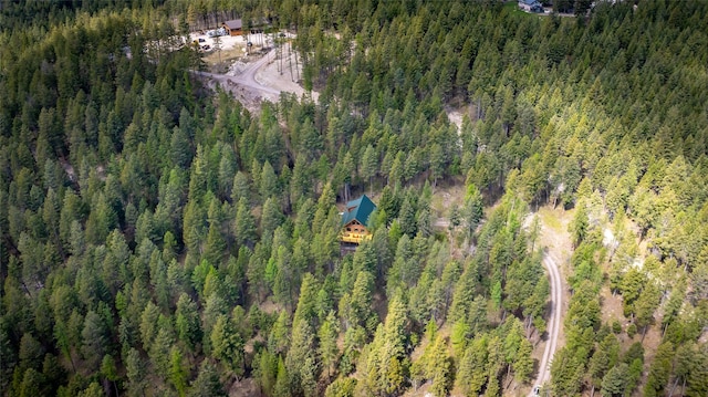 148 Muley Rd, Lakeside, MT 59922 - drone / aerial view with a forest view