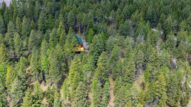 148 Muley Rd, Lakeside, MT 59922 - aerial view featuring a forest view