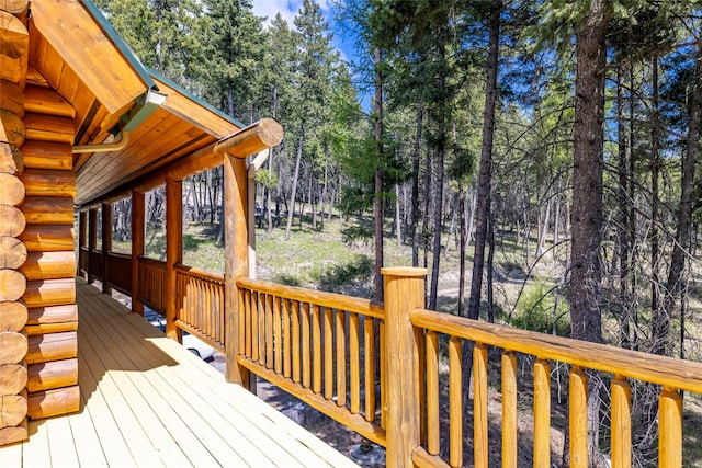 148 Muley Rd, Lakeside, MT 59922 - view of deck