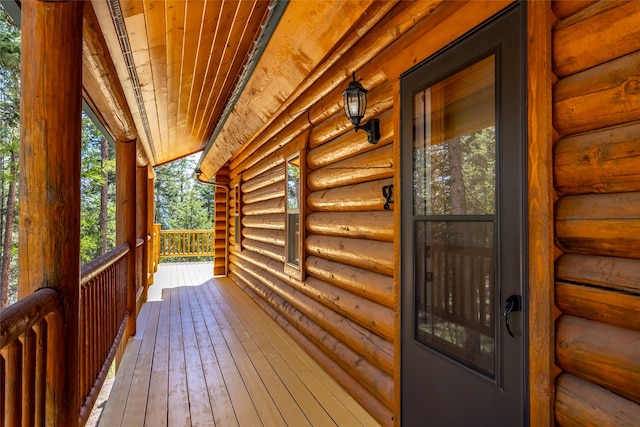 148 Muley Rd, Lakeside, MT 59922 - view of wooden terrace