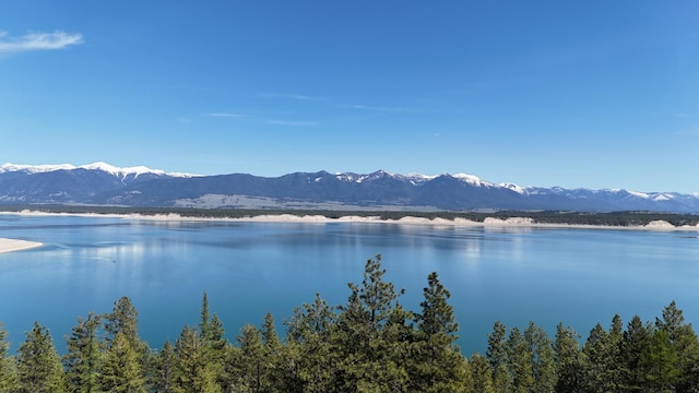 view of water feature featuring a mountain view